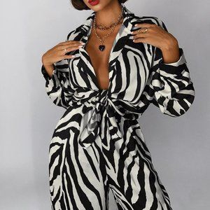 Fashion Stripes Pants Set L